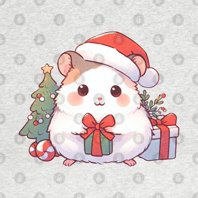 Cute Christmas Hamster by Takeda_Art